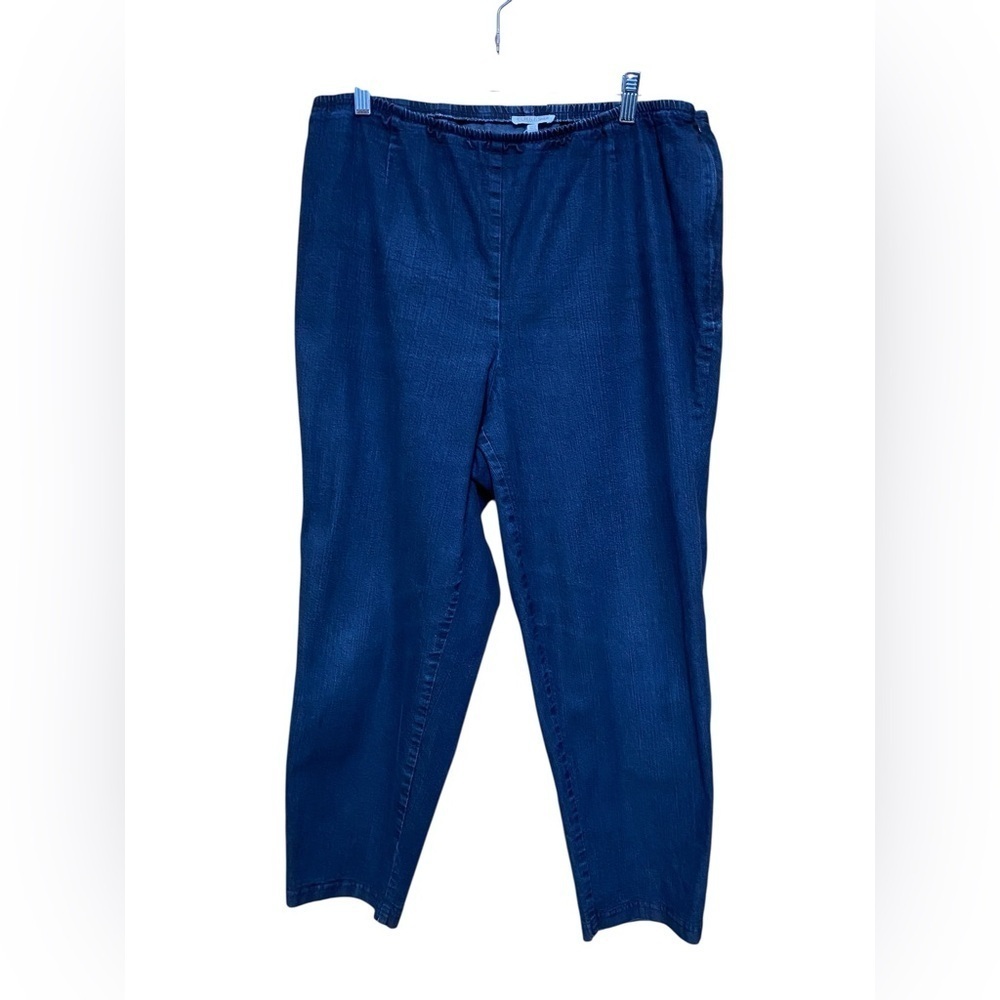 Eileen Fisher Organic Cotton Pull On Denim Jeans in Size 1X.